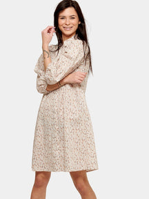 Sofie Shirt Dress - Beige Floral