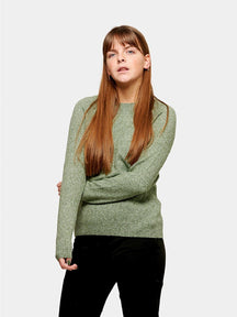 Soft Doffy Knit - Fit Green Melange