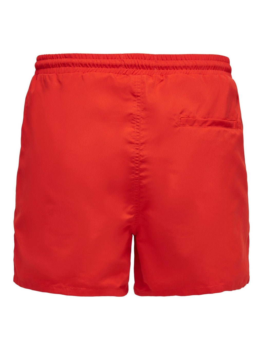 Plaukti shorts su virvele - Raudona