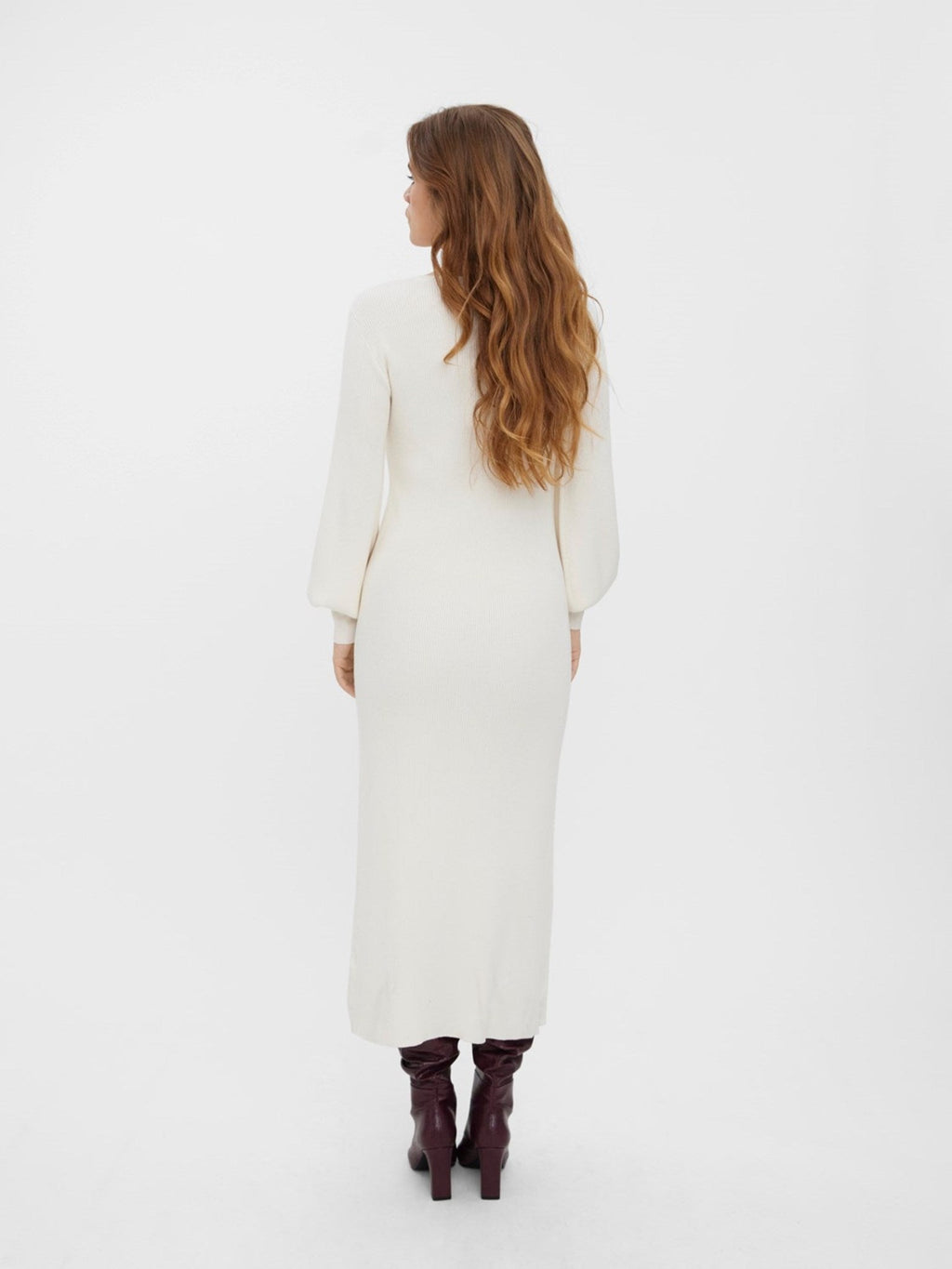 Valor O-Neck knit dress - Birch