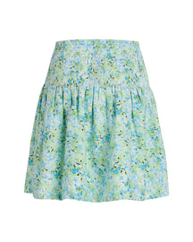 „Veia“ sijonas - mėlyna/žalia gėlė