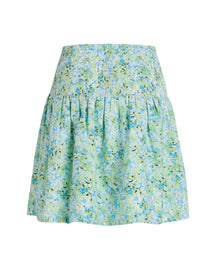 Veia Skirt - Blue/Green Flower