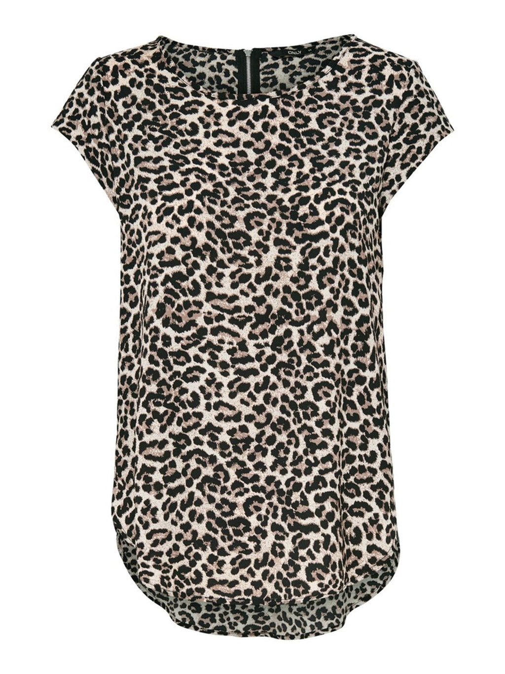Vic Top with Print - Pumice Stone