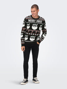 XMAS Santa Crewneck Knit - Sort