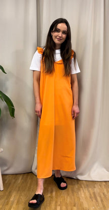 „Zora Midi“ suknelė - saulės oranžinė